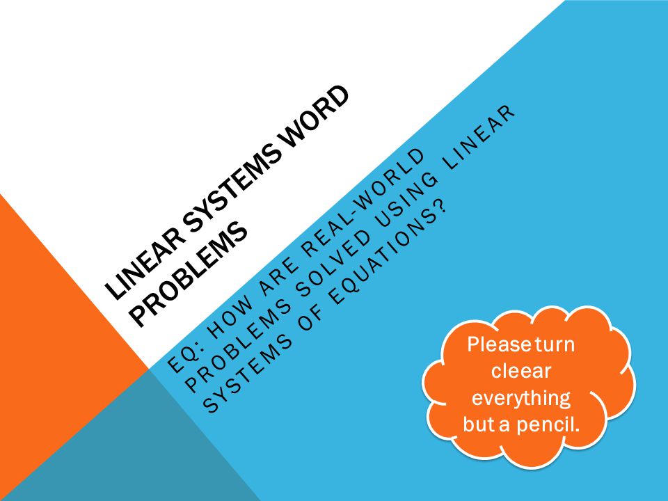 How Are Equations Used To Solve Real-World Problems