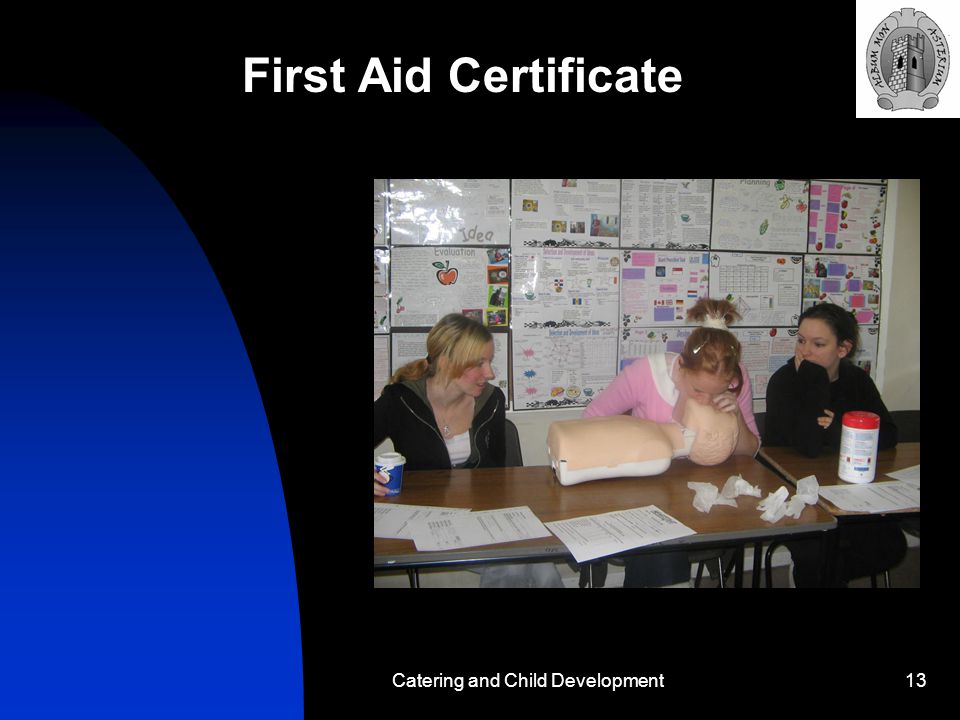 Catering and Child Development13 First Aid Certificate
