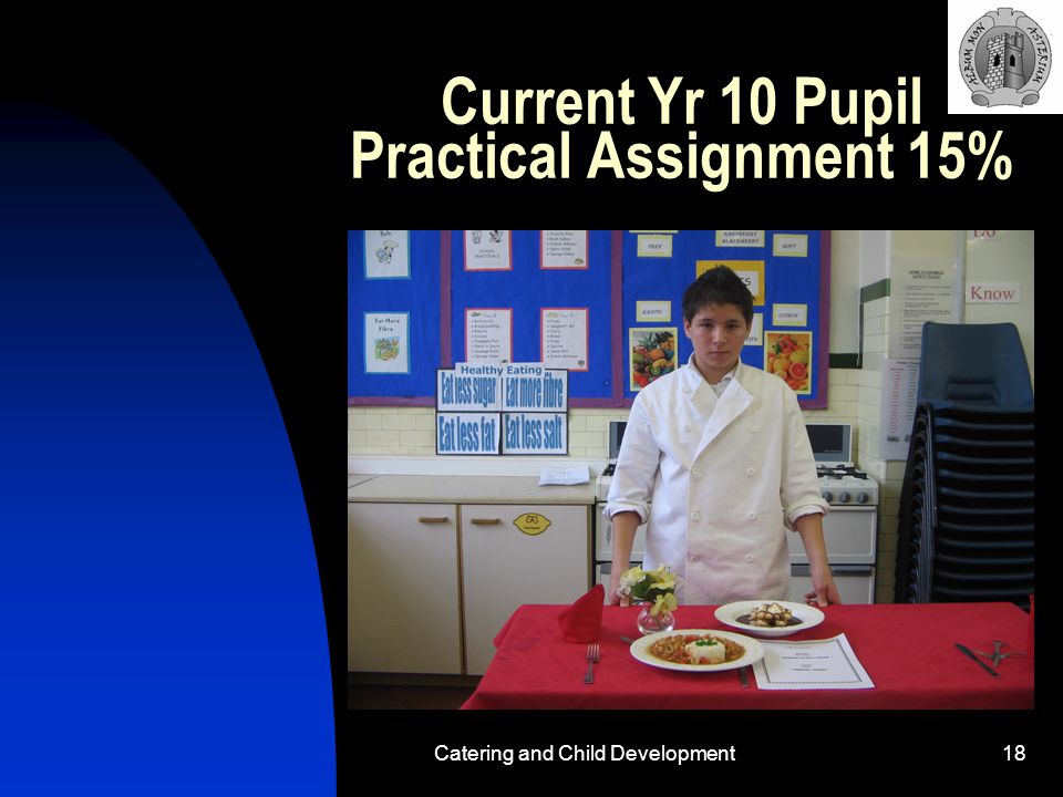 Catering and Child Development18 Current Yr 10 Pupil Practical Assignment 15%
