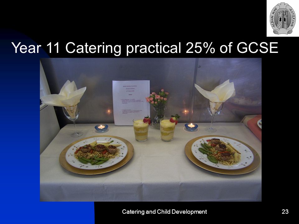 Catering and Child Development23 Year 11 Catering practical 25% of GCSE
