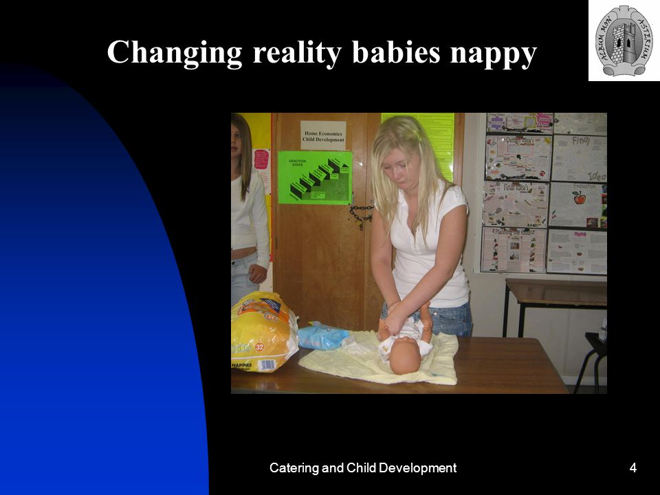 Catering and Child Development4 Changing reality babies nappy