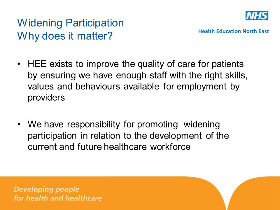 Widening Participation Why does it matter.
