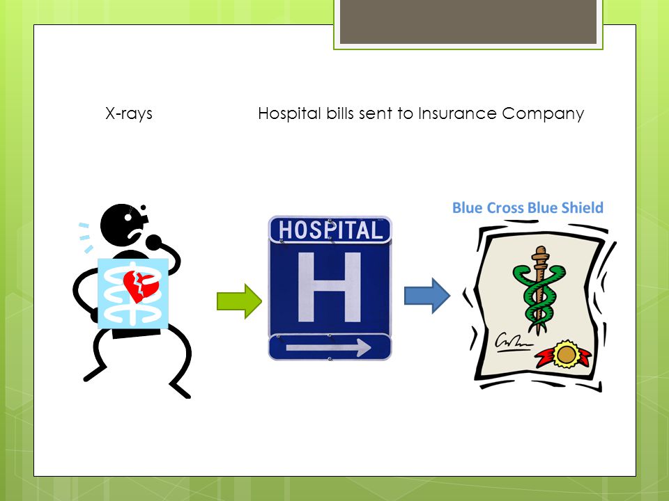 X-raysHospital bills sent to Insurance Company
