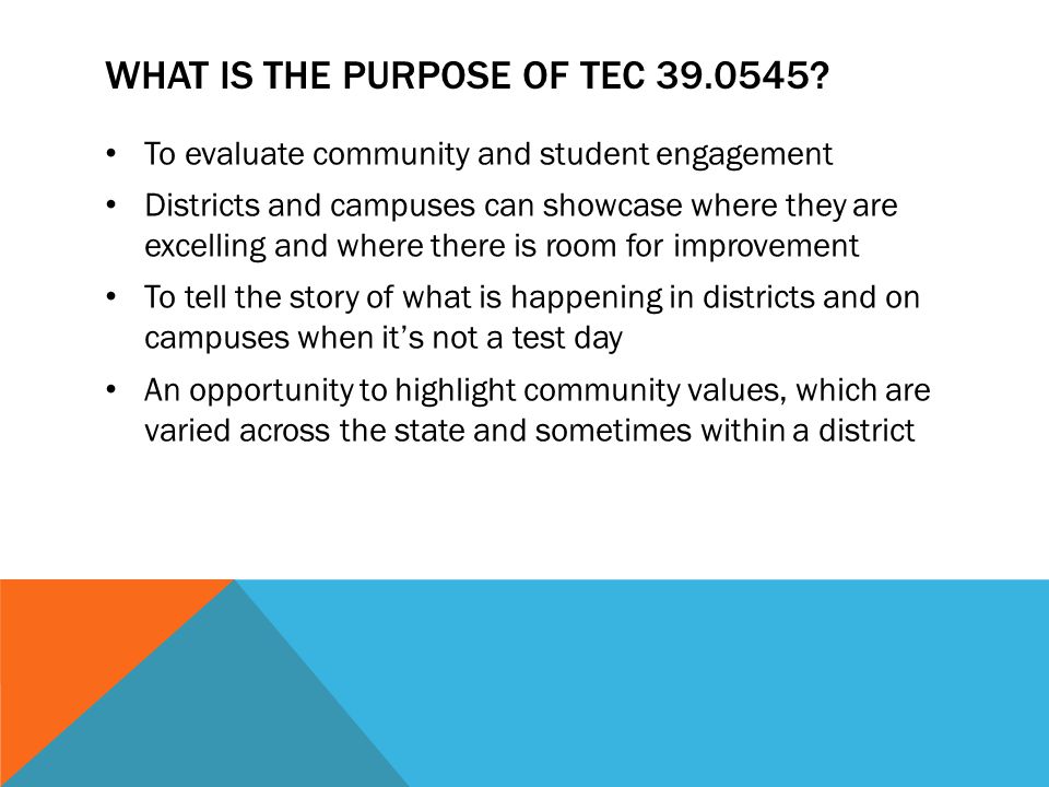 WHAT IS THE PURPOSE OF TEC