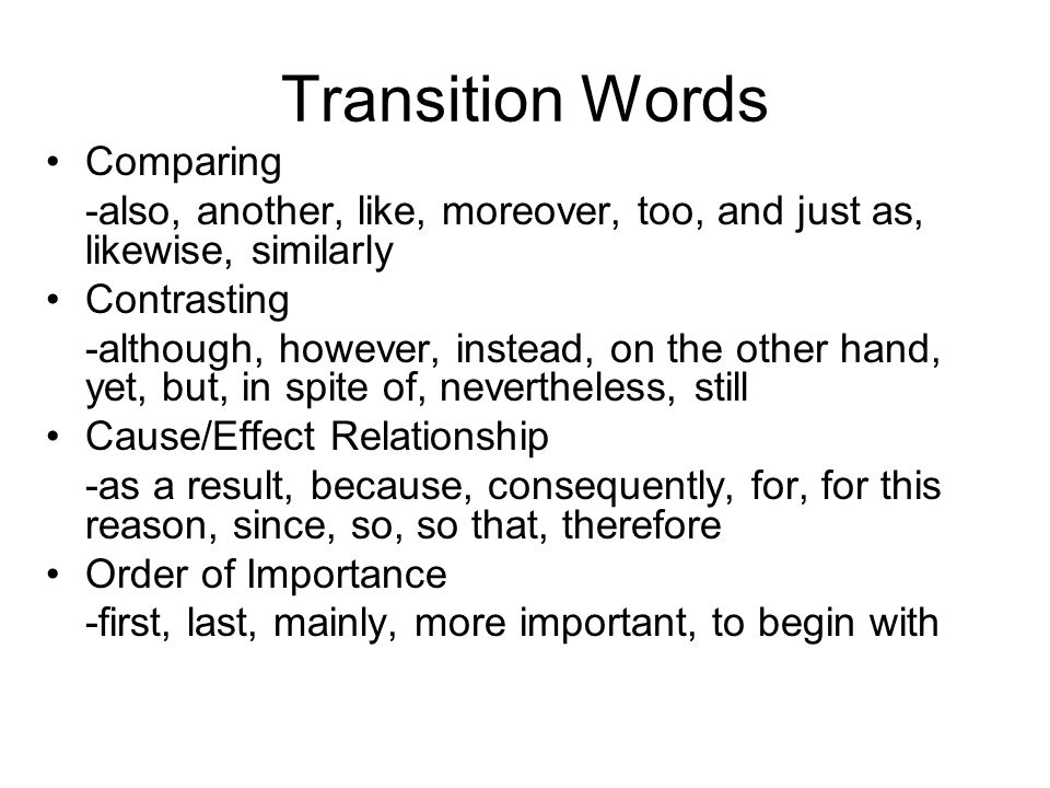 Guidance Notes For Critical Essay Writing Essay Transition Words