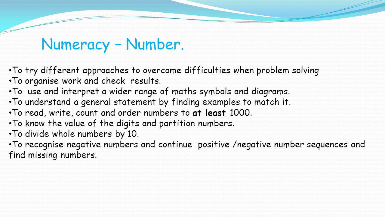 Problem Solving Numeracy