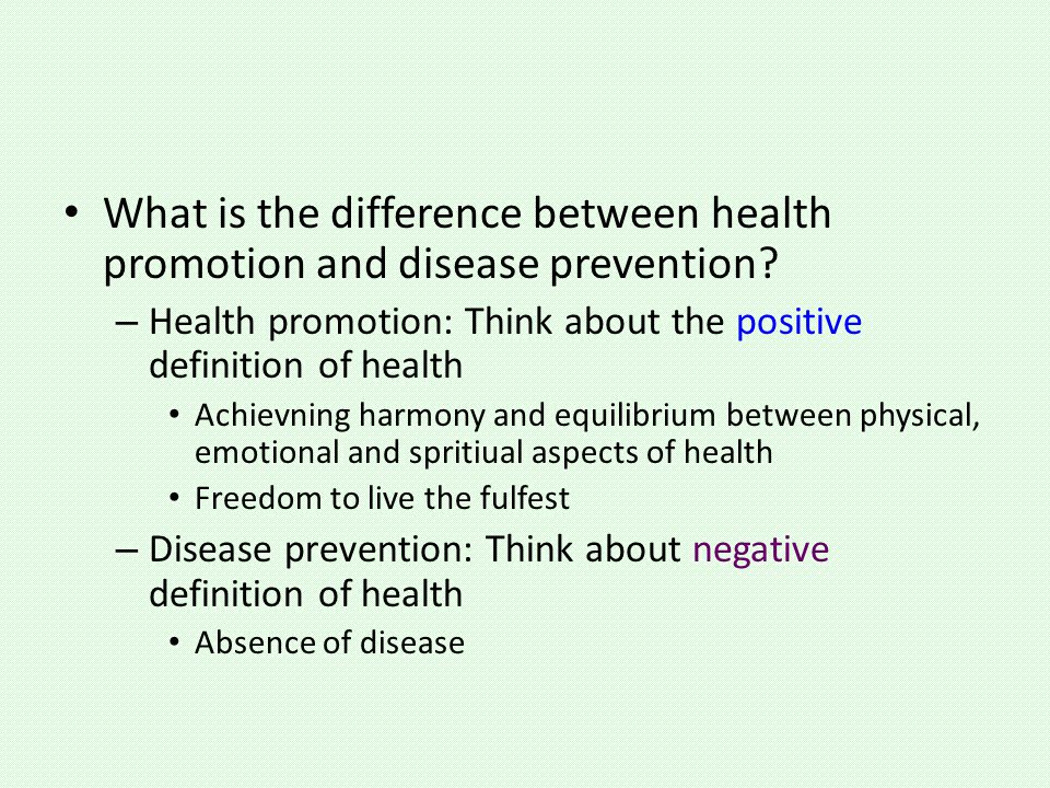 personal health freedom primary illness