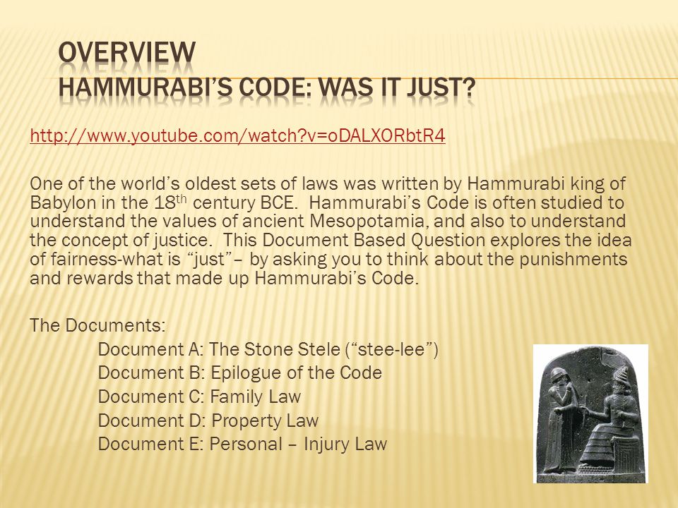 Essay about the code of hammurabi