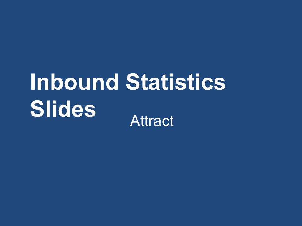 Inbound Statistics Slides Attract