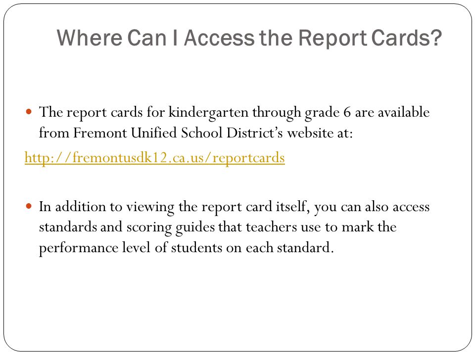 Where Can I Access the Report Cards.