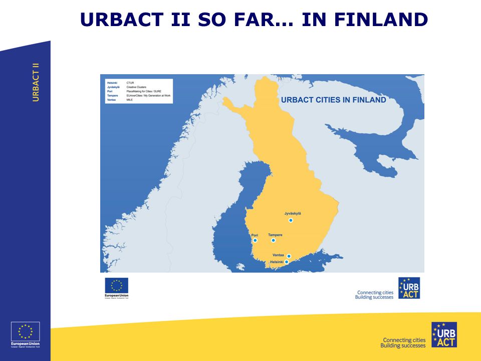 URBACT II SO FAR... IN FINLAND