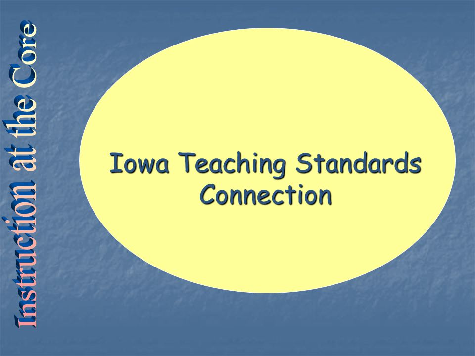 Iowa Teaching Standards Connection