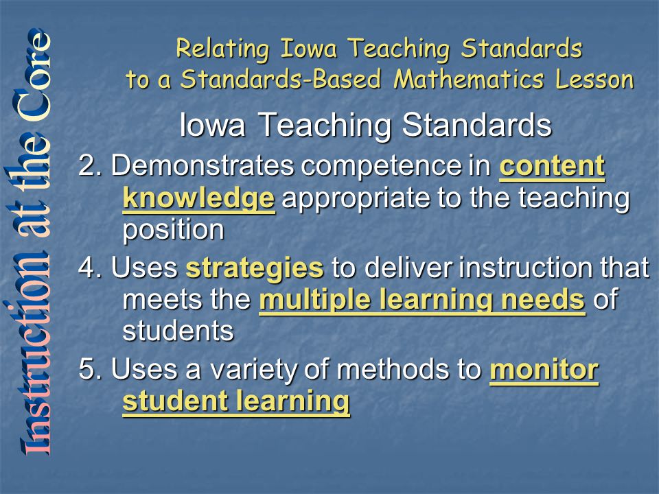 Iowa Teaching Standards 2.