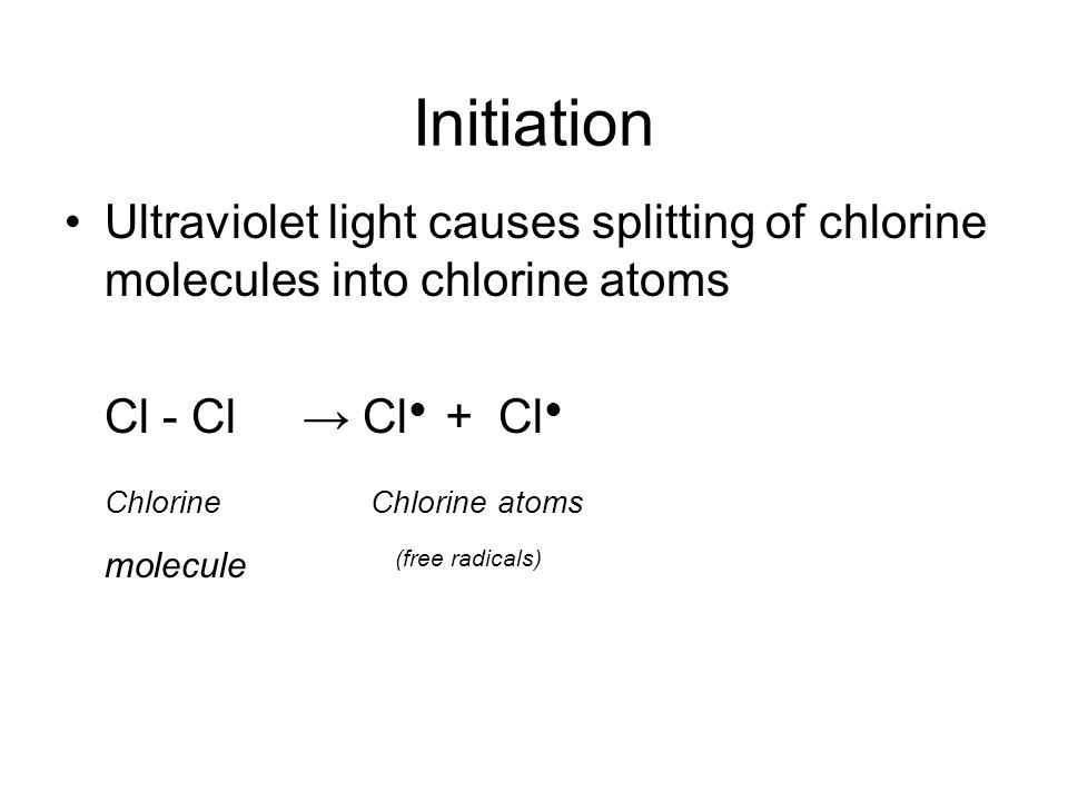 free radical chlorination free radical chlorination