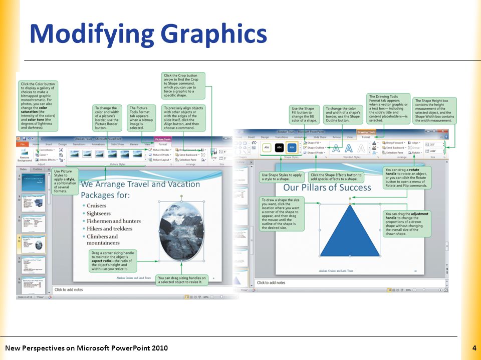 XP Modifying Graphics New Perspectives on Microsoft PowerPoint 20104