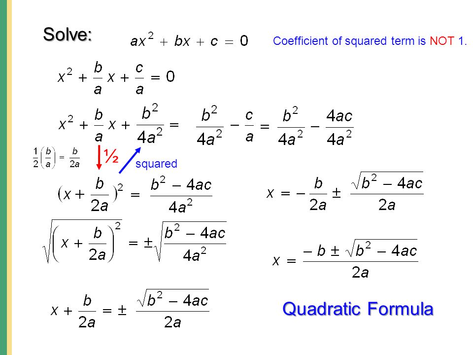 Solving Equations Using Quadratic Formula Jennarocca Solving Quadratic Equations Using The Formula Solve