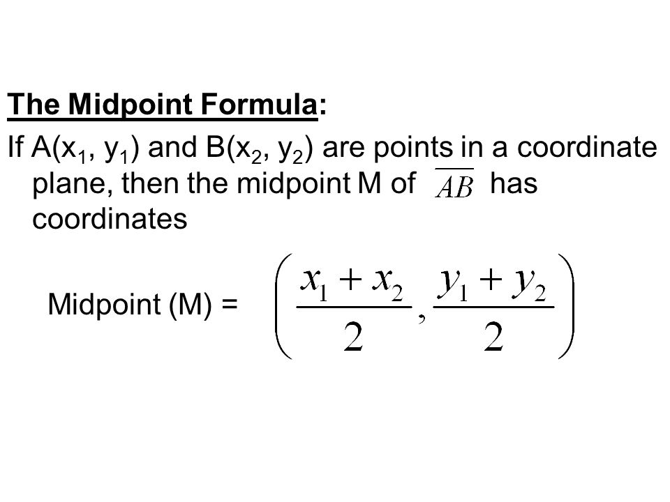 Midpoint Formula Gallery Image Gallery Midpoint Formula 1 20
