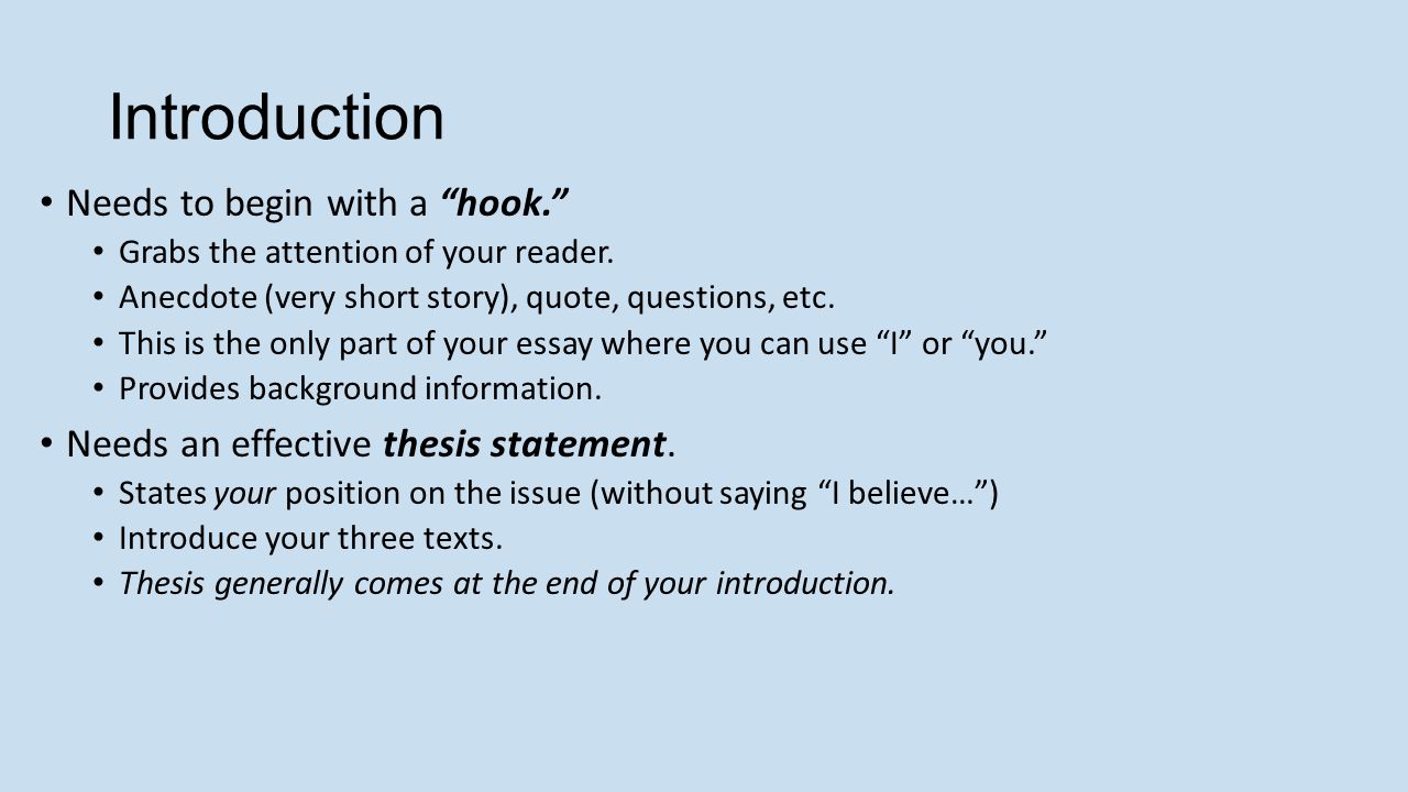 Informative Thesis Statement