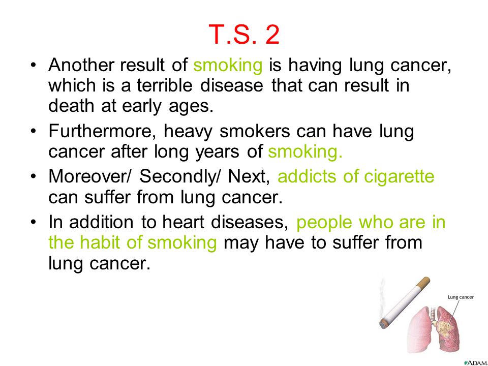 Thesis statement on smoking