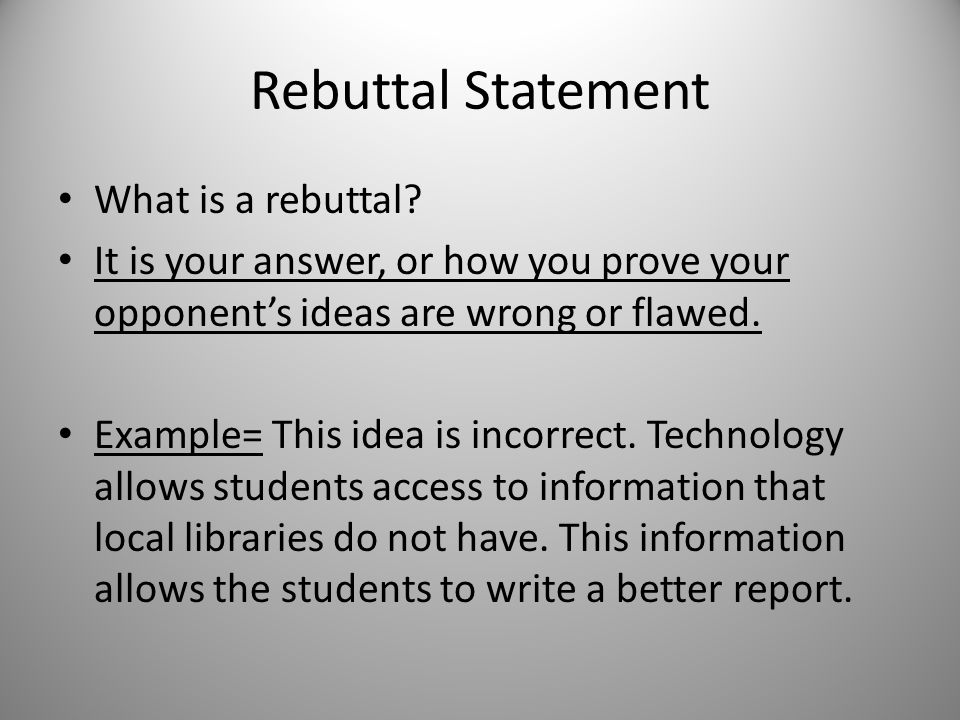rebuttal argument topics Rebuttal essay examples rebuttal essay is arranged similar to a rebuttal in an argument or his paper that he will be arguing by numbering them as topics. rebuttal argument topics Rebuttal essay examples rebuttal essay is arranged similar to a rebuttal in an argument or his paper that he will be arguing by numbering them as topics.