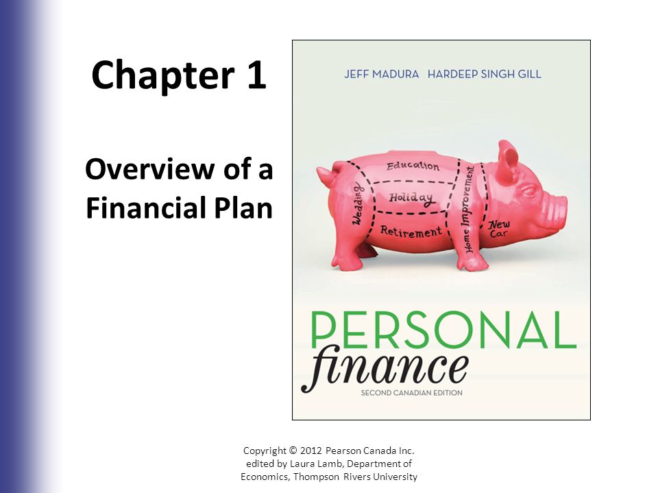 Chapter 1 Overview of a Financial Plan Copyright © 2012 Pearson Canada Inc.