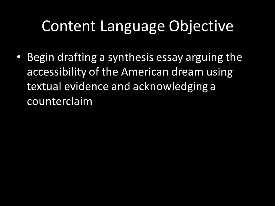 Essay About The American Dream