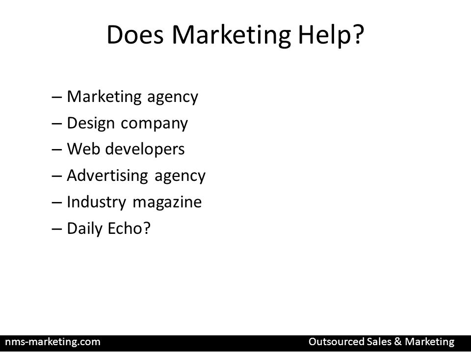 nms-marketing.comOutsourced Sales & Marketing Does Marketing Help.