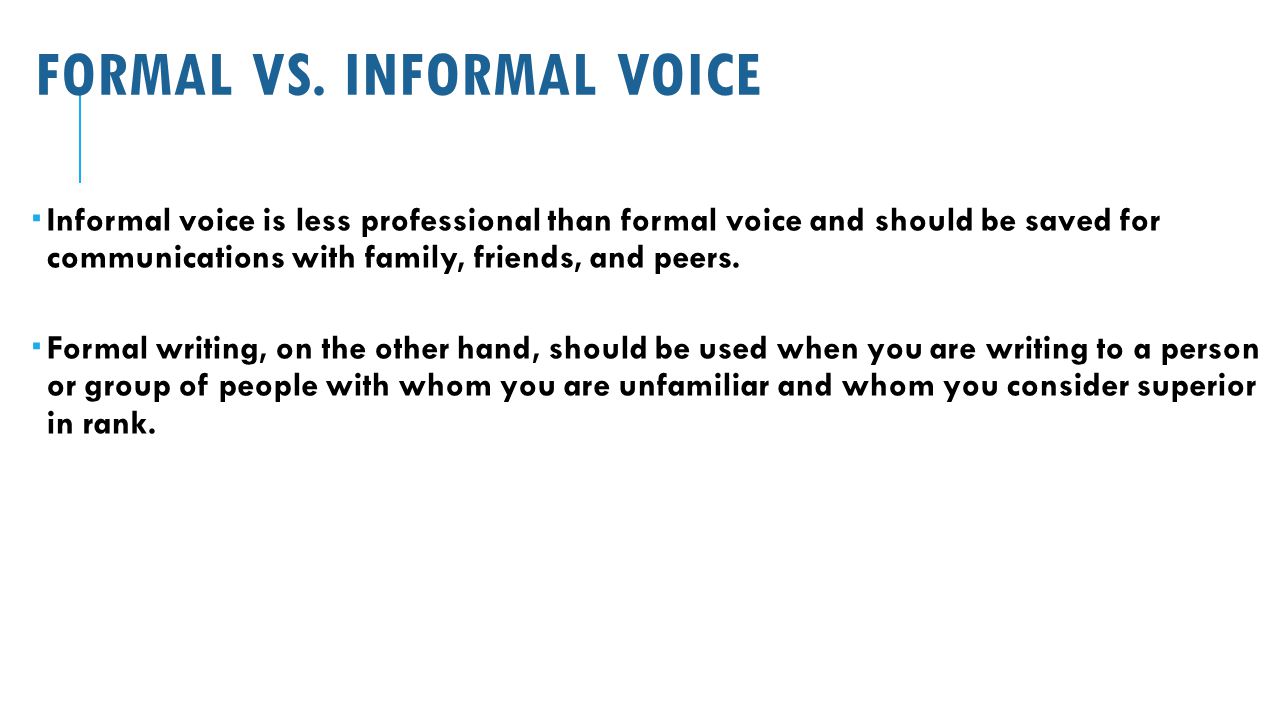 formal and infomal essays Formal vs informal - who's it foroften considered more engaging, informal writing figuratively loosens the author's constricting tie to offer readers familiarity and character. formal and infomal essays Formal vs informal - who's it foroften considered more engaging, informal writing figuratively loosens the author's constricting tie to offer readers familiarity and character.