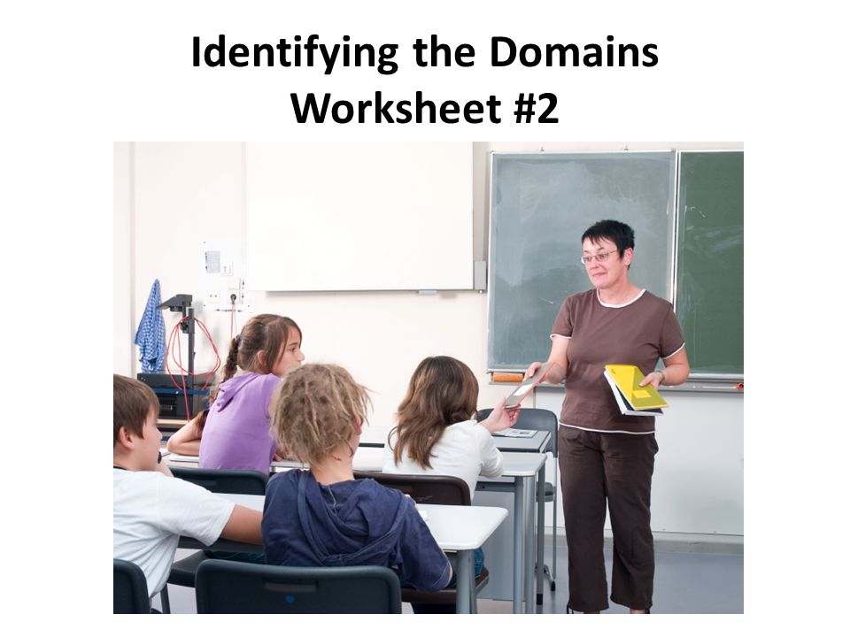 Identifying the Domains Worksheet #2