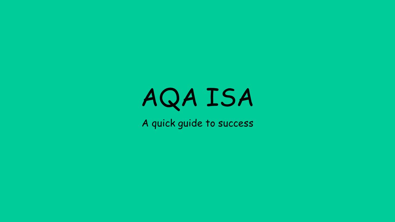 Aqa coursework