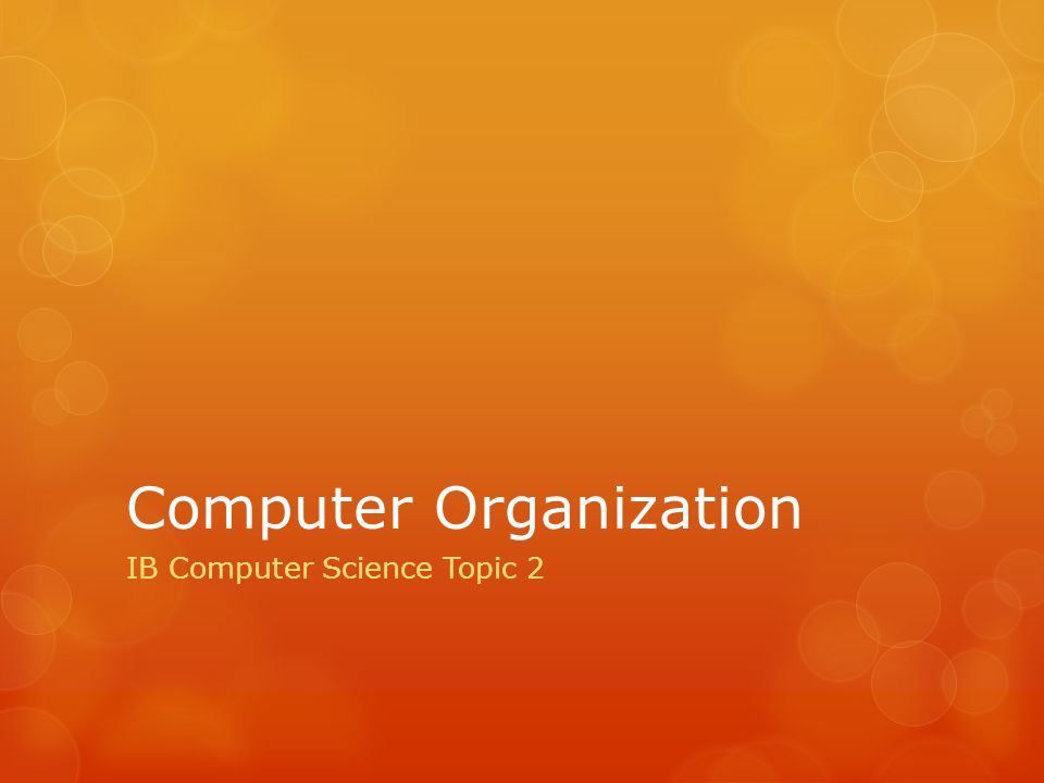 Latest topics of presentation in computer science