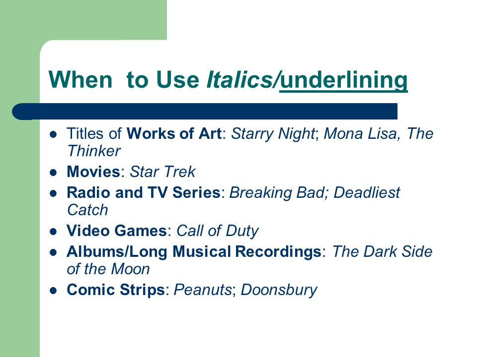 essay titles underlined or italicized essay titles underlined or italicized