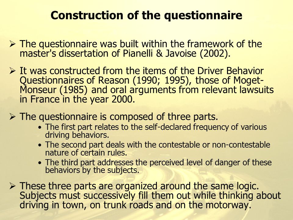 construction dissertation questionnaire construction dissertation questionnaire