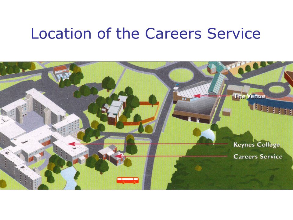 Location of the Careers Service