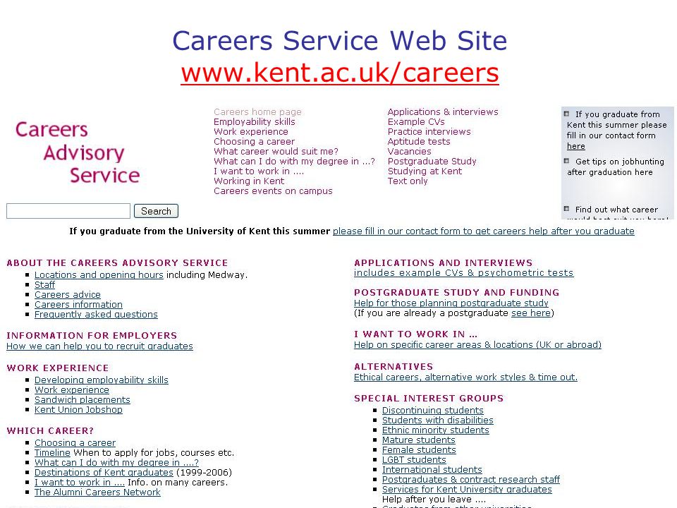Careers Service Web Site