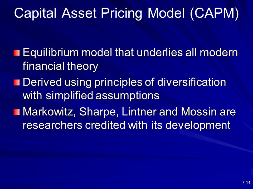 derivation of the capm Given the perfect market assumptions of the single period-index capm, consider an investor who initially places nearly all their funds in. derivation of the capm Given the perfect market assumptions of the single period-index capm, consider an investor who initially places nearly all their funds in.