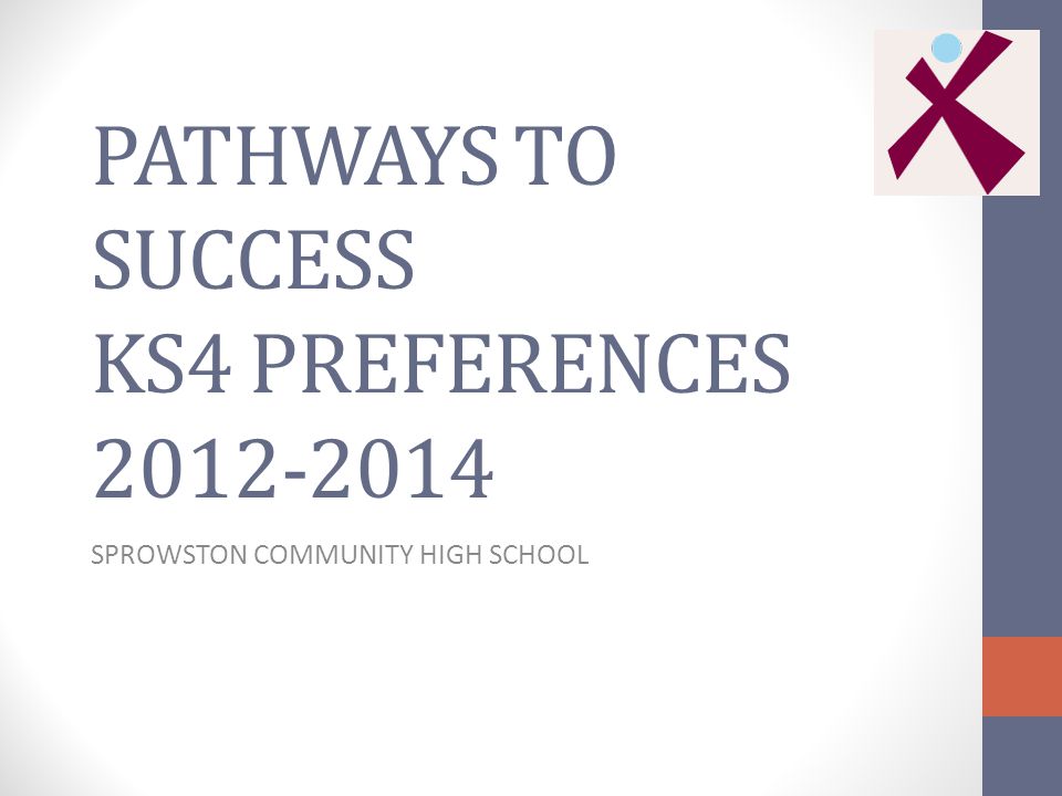 PATHWAYS TO SUCCESS KS4 PREFERENCES SPROWSTON COMMUNITY HIGH SCHOOL