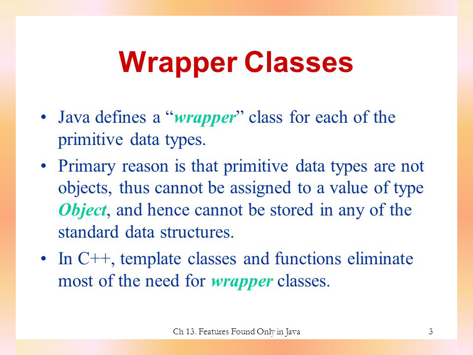 ch 13. features found only in java timothy budd oregon state ch 13. features found only in java timothy budd oregon state, Presentation templates