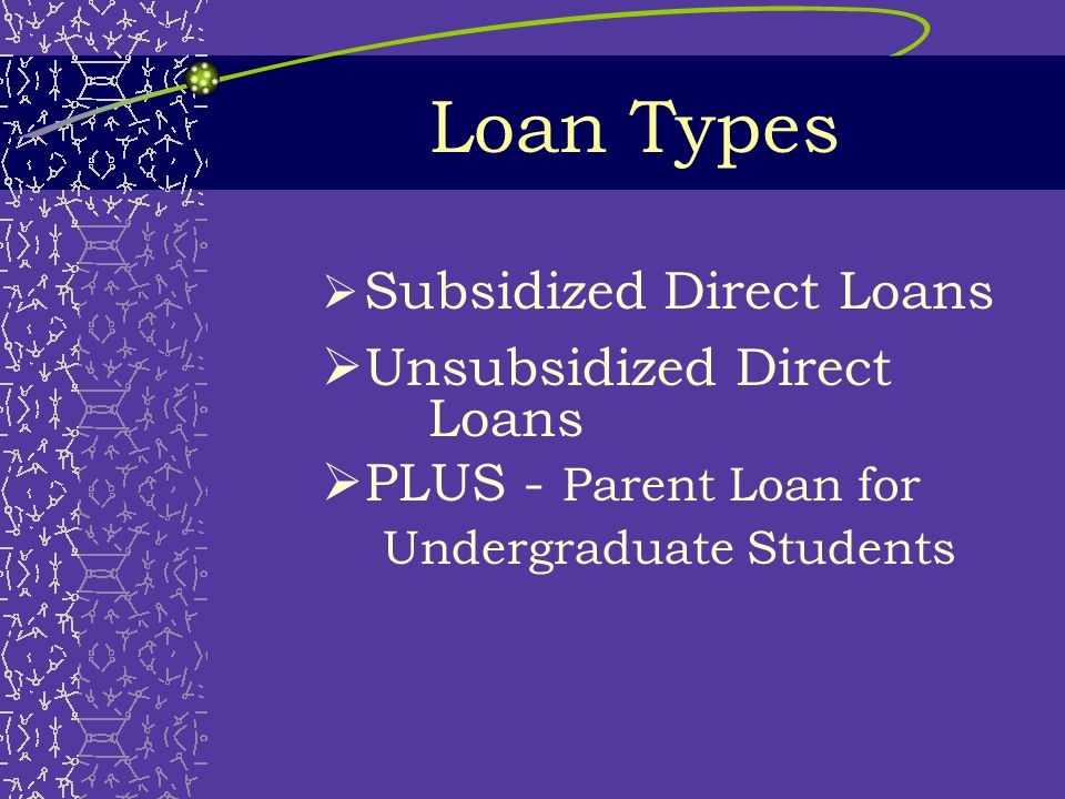 Loan Eligibility  Most students are eligible  Enroll at least halftime  Satisfactory academic progress