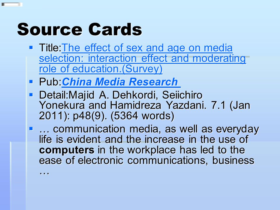 Sex In The Media Essay