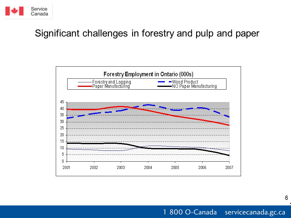 6 Significant challenges in forestry and pulp and paper