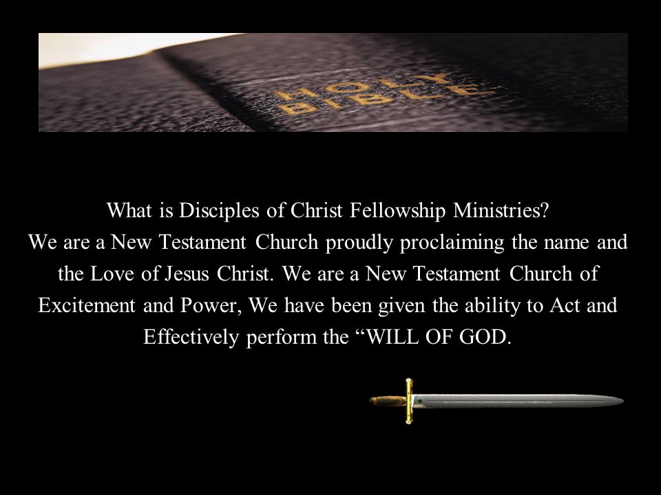 What is Disciples of Christ Fellowship Ministries.