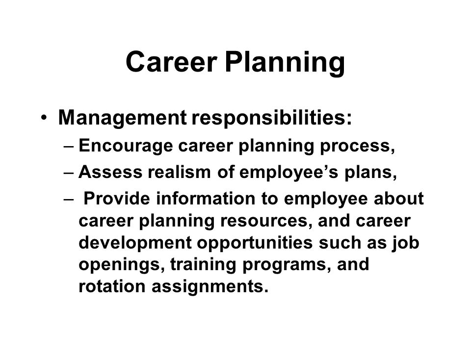stages of career development process