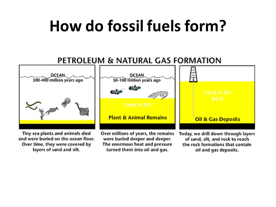 How do fossil fuels form
