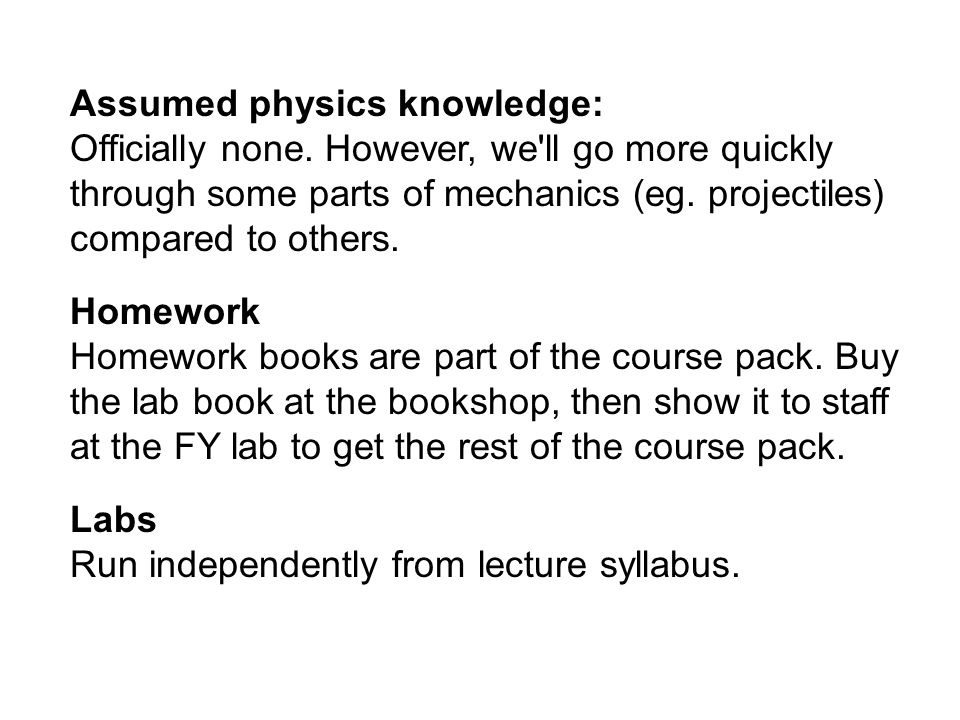 Assumed physics knowledge: Officially none.