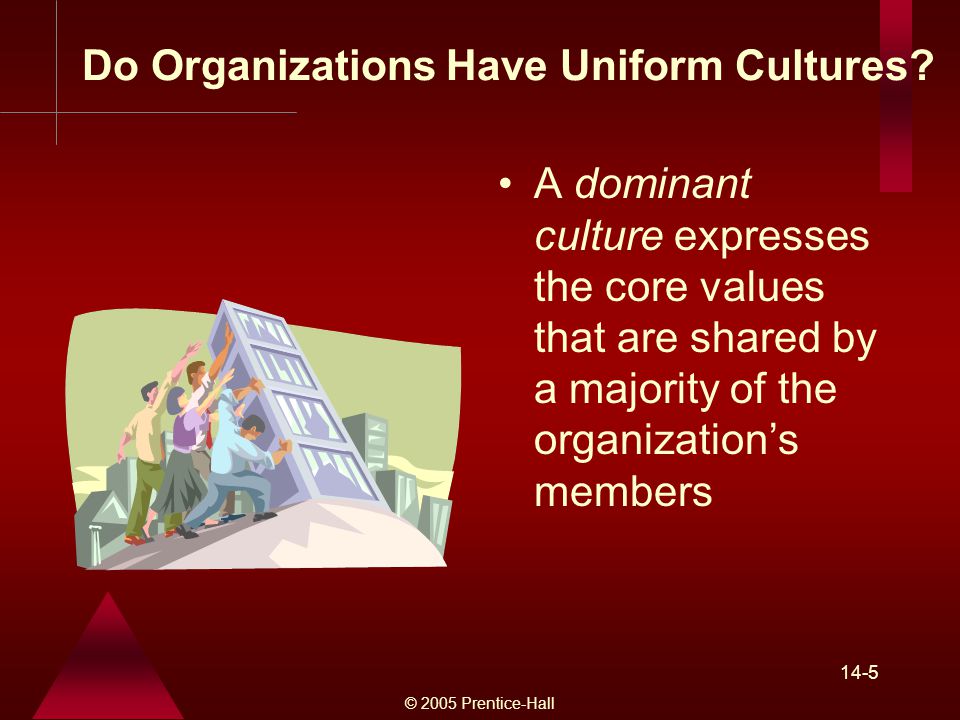 © 2005 Prentice-Hall 14-5 Do Organizations Have Uniform Cultures.