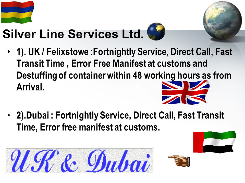 Silver Line Services Ltd. 1).