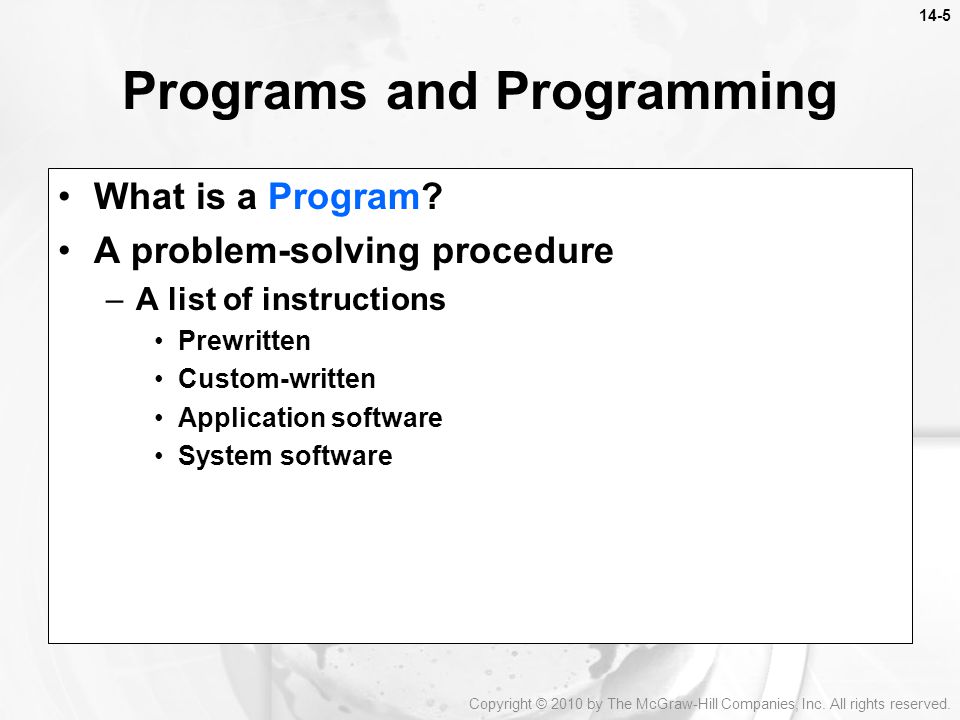 What is a Program.