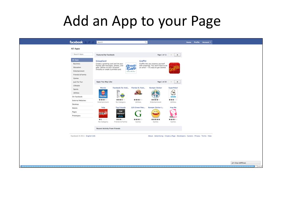 Add an App to your Page