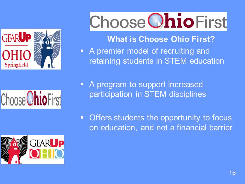15 What is Choose Ohio First.